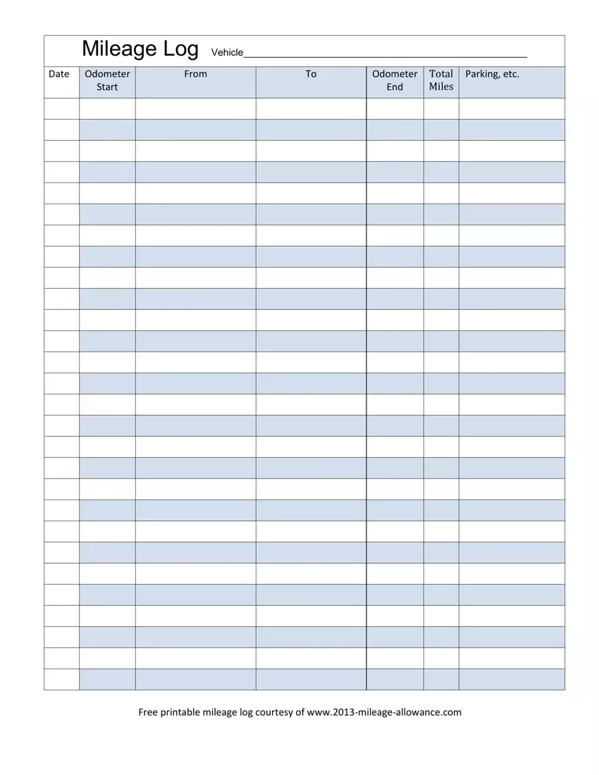 mileage log printable ≡ fill out printable pdf forms